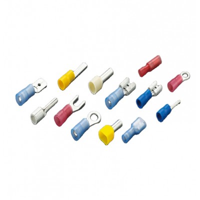 Nylon Edge Ring Spade Y-shaped Needle Electric Automatic Power Terminal Brass/red Copper Rv5.5-6 S-g,S-g Tinned Pvc